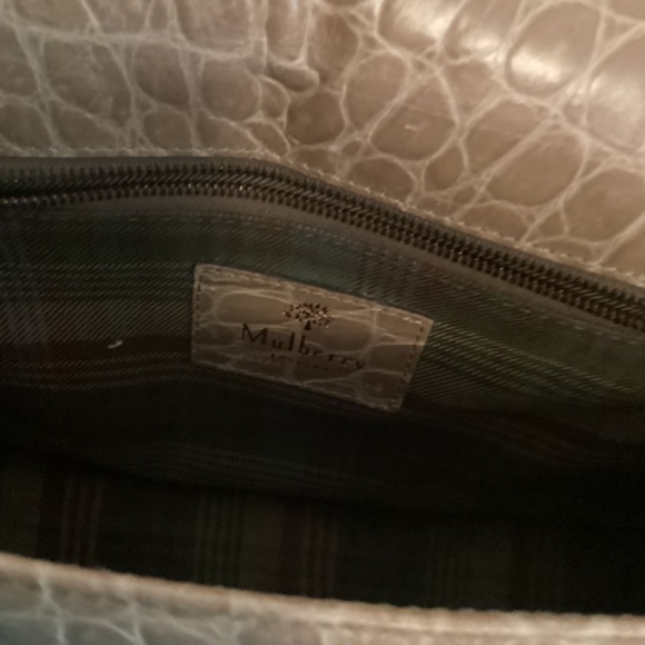 MULBERRY CROC EMBOSSED LEATHER MESSANGER BAG - Picture 12 of 16